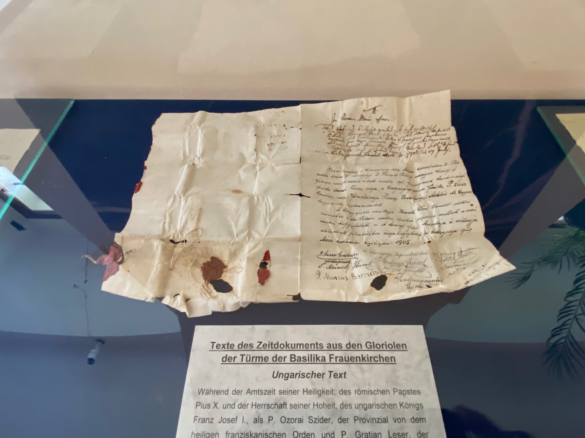 Dokumente aus der Zeitkapsel